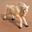 Blonde Prancing Porcelain Horse 3 Inch Vintage Figurine