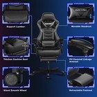 Gaming Chair Computer Racing Swivel Seat Office Chair W  Lumbar Support Footrest
