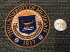 The University Of Michigan Vintage Embroidered Iron On Patch 3  X 3   