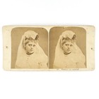 Named Pretty Woman Portrait Stereoview C1873 Martha Laubeck Bride Lady Card F950