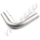 Us Ship 2 25  Inch Exhaust Mandrel Bend 90 Degree Elbow Pipe 409 Stainless Steel
