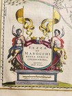 1640 Map Of Morocco North Africa By Willem Blaeu Antique Authentic Hand Colored