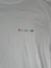 Maison Labiche Women White T Shirt Size M Pullover With Embroidered Logo