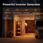 Efurden 4400w Portable Inverter Generator Gas Powered Generator For Home Backup