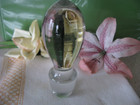 Vintage Mcm Clear Glass Crystal Bottle Stopper Large Heavy Tear Drop Barware