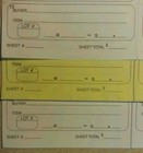 100 Sheets 3-part Carbonless Auction Clerking Tickets 1 600 Tickets