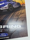 2026 Imsa Mustang Racing Poster 12 Hours Of Sebring - Signed