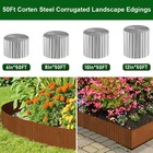 50ft Corrugated Metal Steel Edgings For Landscape Garden Edging For Outdoor Yard