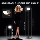 2 Pack Led Video Light Kit 3000-5500k Dimmable Studio Lights Portable W  Stand