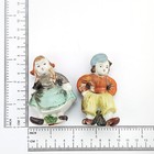 Vintage Folk Boy   Girl Salt Pepper Shakers Set Of 2 Made In Japan