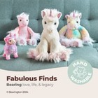 Bearington Glimmers The Plush Unicorn  10 5 Inch Pink Stuffed Animal