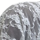 Lace Chapel Veil Handmade Large White Mantilla Catholic Mass Head Covering
