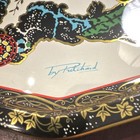 Vintage Daher Decorative Ware Octagonal Serving Tray Made In England Floral Gold