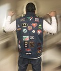 18 Pcs Embroidered Iron On Patches Busch Beer Light 85x78mm Ap065bl1