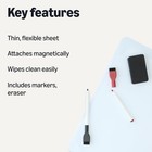Magnetic Dry Erase Board For Fridge  Whiteboard Sheet  20  X 13   With 2 Markers