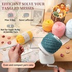 Speensun 3 5 Oz Yarn Ball Winder  Low Noise Spinner For Standard  White-gray