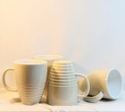 Pfaltzgraff  Stoneware Mugs     Set Of 4 - Cappuccino Pattern - Discontinued