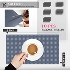 10pcs Refrigerator Liners  Washable Fridge Liner Shelf Mats Refrigerator Pads Fo