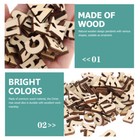 100 Pcs Wooden Letters Wall Decor Wood Chip Letters Wooden Alphabet Slice