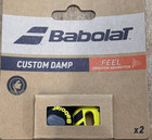Babolat Custom Damp Tennis Racquet Vibration Dampeners Black yellow 2-pack