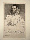 Anthony Van Dyck Rare Flemish Old Master Etching Jan Brueghel The Elder 1600s
