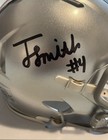 Jeremiah Smith Signed Ohio State Osu Riddell Mini Helmet W  Coa Swau
