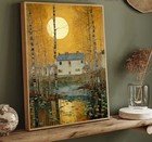 Canvas Wall Art Moonlight By Gustav Klimt 2 Sizes Unframed 936