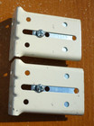  1 Pair  Graber Traverse Curtain Rod End Brackets 2269 Light Cream - Used