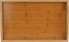 Serving Tray Bamboo - Wooden Tray With Handles Great For Dinner Trays  Tea Tray