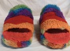 Ugg Women   s Cali Collage Rainbow Fluff Yeah Slide Sandal Slipper Size 6 Pride