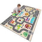 Kids Rug Play Mat For Toy Cars city Life Road Traffic Educational Carpet have 