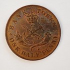 1857 - Bank Of Upper Canada  Bank Token   One Half Penny  - Free Ship  C4550