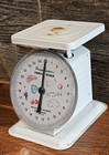 Vintage 1950s-1960s American Family Kitchen Food Scale 25lb Farmhouse Decor
