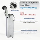 For Kason 1094 Sureclose Hydraulic Door Closer Wide-hook Concealed Mounting