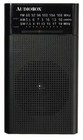 Audiobox Rx-3 Am fm Portable Pocket Size Radio With Telescoping Antenna Black