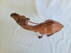 Vintage Leather Wrapped Camel Figure