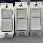 3-pack Leviton Decora Sureslide Universal Single-pole Slide Dimmer 6672  White