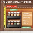 New Best Pull Out Spice Rack Organizer For Large Upper Cabinet Easy To Install