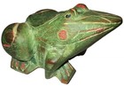 Vintage Hand Carved Wooden Frog Trinket Box 4 5  Secret Compartment Folk Art