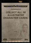 2019 Topps Star Wars Journey Rise Skywalker Illustrated Character Chewbacca