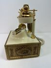 Vintage Deco-tel French Provincial Style Cream Gold Brass Rotary Phone 