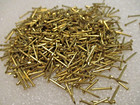 125--vintage 1 2  X  18  Solid Brass Brad Nails  Round Dome Head Escutcheon Pins
