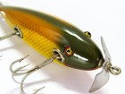 Creek Chub Injured Minnow Glass Eye Wood Vintage Fishing Lure  Golden Shiner