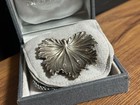 Gianmaria Buccellati Sterling Silver 925 Leaf Tray Dish Miniature Italy W box