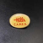 Vtg Hills Department Stores Hill s Cares Employee Company Hat Lapel Pin 