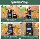 Grain Moisture Tester For 25 Crops  Portable Cup-type Corn Moisture Meter