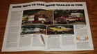 Original 1977 Chevrolet Recreation Sales Brochure 77 Chevy Blazer Pickup