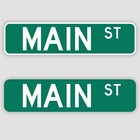 Customized Road Sign Street Sign Personalized Your Text Green White