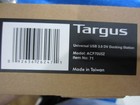 New Targus Acp70usz Universal Docking Station Usb 3 0 Superspeed Dual Video  New
