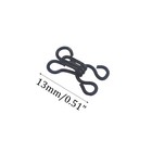 Pdetveo 100pcs 13mm Hook And Eye Closures For Sewing  Sewing 13mm  Black